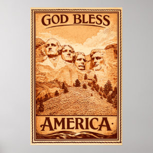 Mount Rushmore - Gott segne Amerika Poster