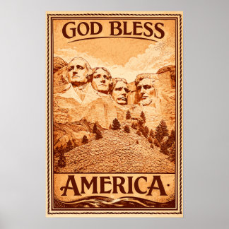 Mount Rushmore - Gott segne Amerika Poster