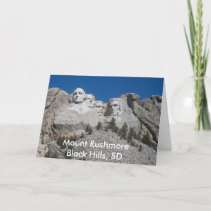 Mount Rushmore Grußkarte Karte