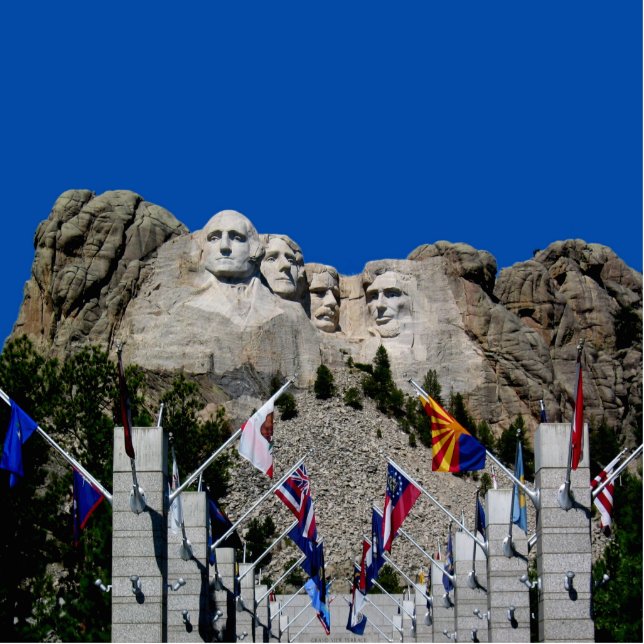 Mount Rushmore individualisierbares Foto Souvenir Fotoskulptur Magnet (Vorne)
