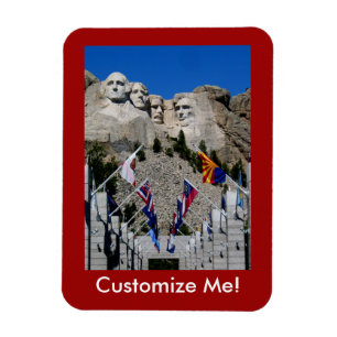 Mount Rushmore individualisierbares Foto Souvenir Magnet