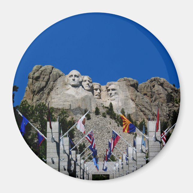 Mount Rushmore individualisierbares Foto Souvenir Magnet (Vorne)