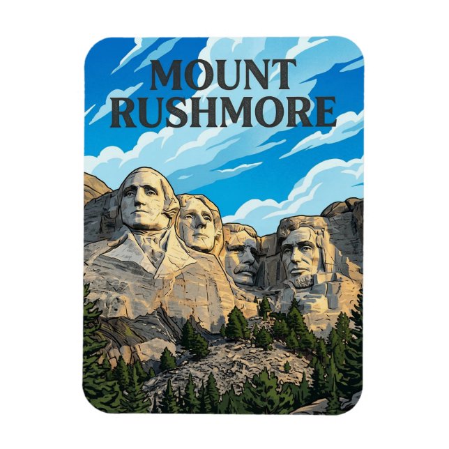 Mount Rushmore Magnet (Vertikal)