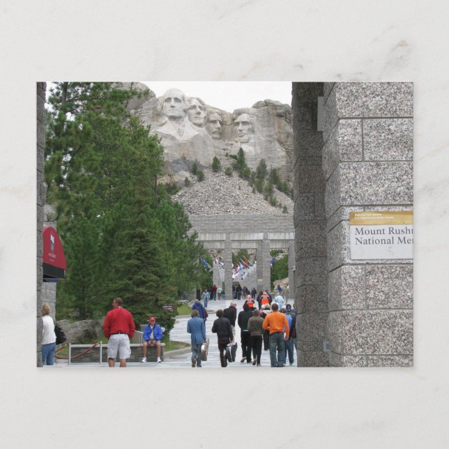 Mount Rushmore Memorial, South Dakota, Postcard Postkarte (Vorderseite)