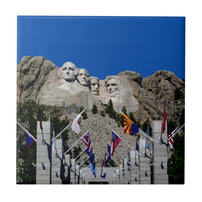 Mount Rushmore National Memorial South Dakota Fliese (Vorderseite)