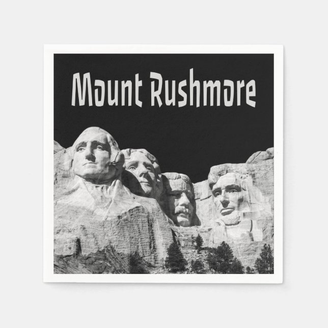 Mount Rushmore National Memorial South Dakota Serviette (Vorderseite)