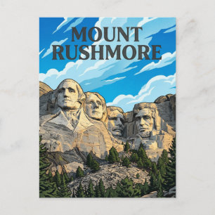 Mount Rushmore Postkarte