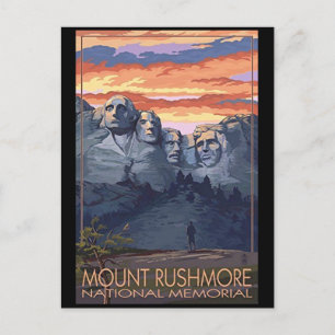 Mount Rushmore Postkarte