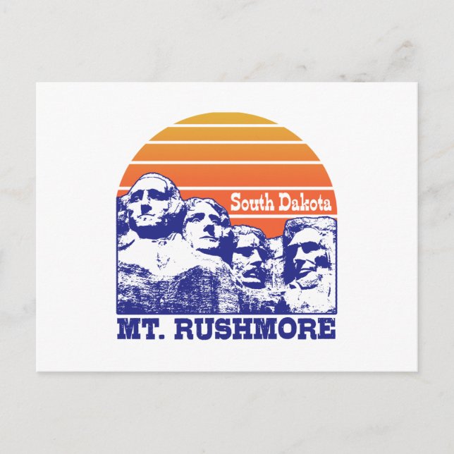 Mount Rushmore Postkarte (Vorderseite)
