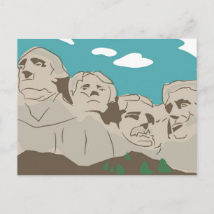 Mount Rushmore Postkarte