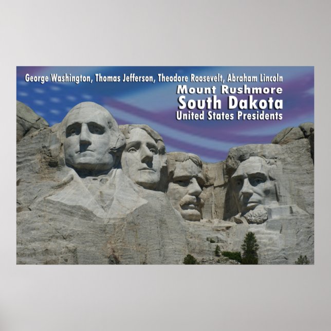 MOUNT RUSHMORE PRÄSIDENTEN MEMORIALPOSTER POSTER (Vorne)