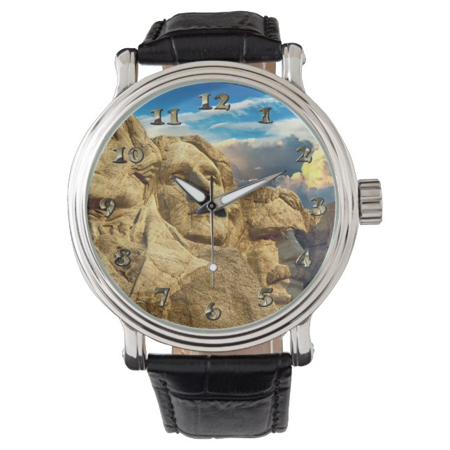 Mount Rushmore Presidential Armbanduhr (Vorderseite)