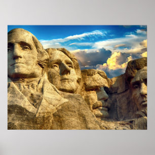 Mount Rushmore Presidential Poster