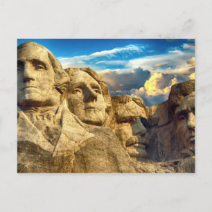 Mount Rushmore Presidential Postkarte