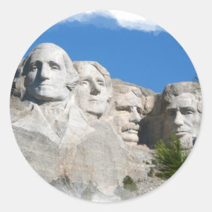 Mount Rushmore Runder Aufkleber