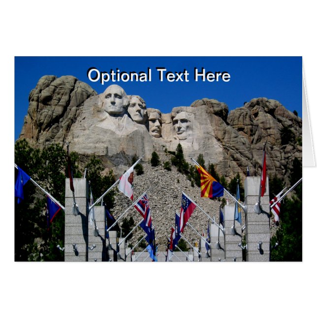 Mount Rushmore South Dakota Flag Souvenir (Vorderseite (Horizontal))