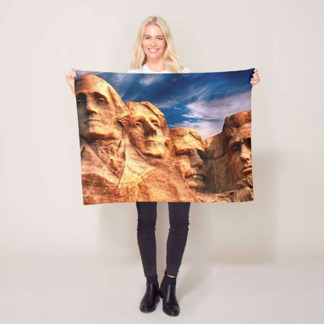 Mount Rushmore South Dakota Fleecedecke (Beispiel)
