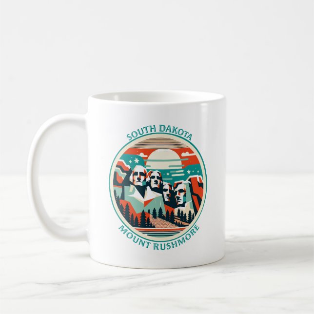 Mount Rushmore, South Dakota Kaffeetasse (Links)