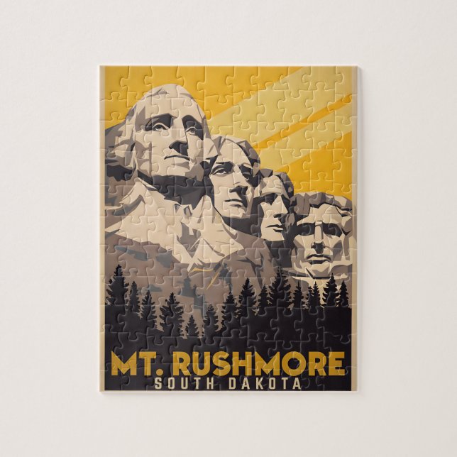 Mount Rushmore, South Dakota Puzzle (Vertikal)
