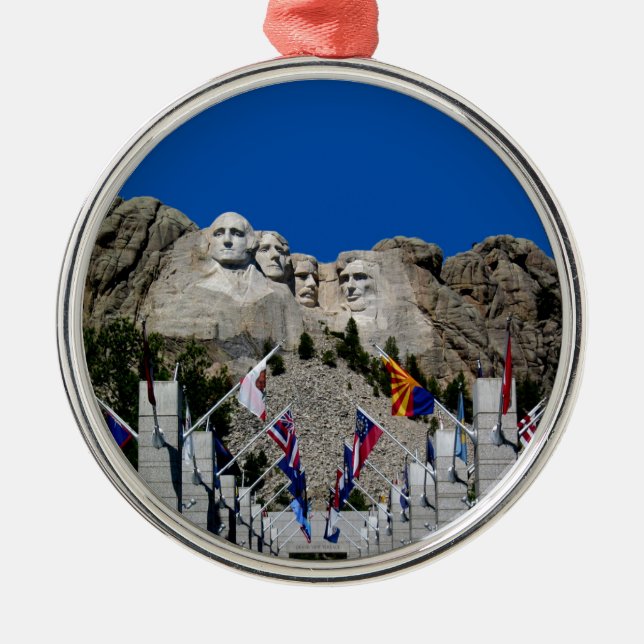 Mount Rushmore South Dakota Souvenir Ornament Aus Metall (Vorne)