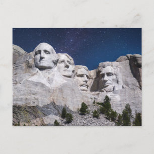 Mount Rushmore Timelapse Himmel Postkarte