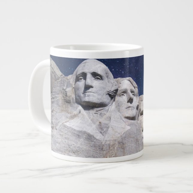 Mount Rushmore Timelapse Sky Jumbo-Tasse (Vorderseite Links)