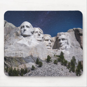 Mount Rushmore Timelapse Sky Mousepad