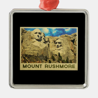 Mount Rushmore Vintag Ornament Aus Metall
