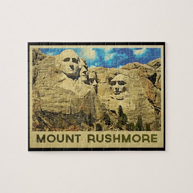 Mount Rushmore Vintag Puzzle (Horizontal)