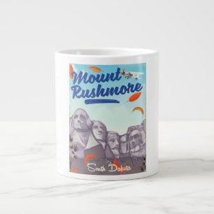 Mount Rushmore Vintag Style Reiseplakat. Jumbo-Tasse