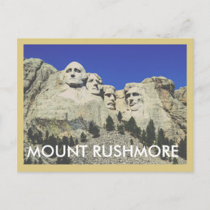 Mount Rushmore Vintage Reise Postkarte