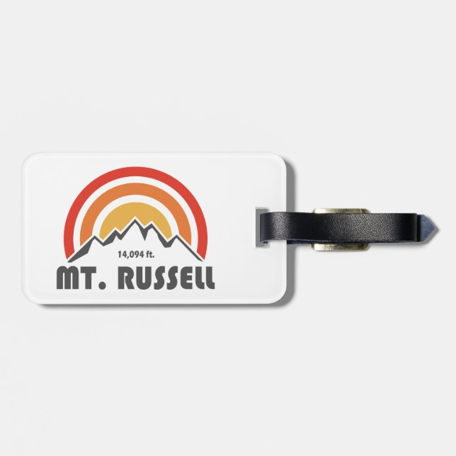 Mount Russell Kalifornien Gepäckanhänger (Rückseite horizontal)