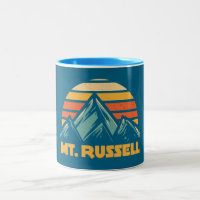 Mount Russell Kalifornien Retro Türkis
