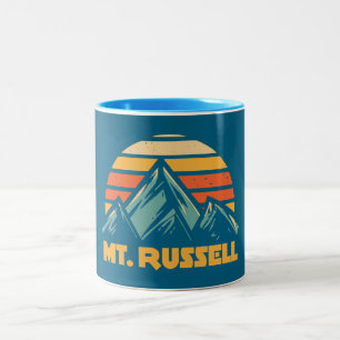 Mount Russell Kalifornien Retro Türkis Zweifarbige Tasse