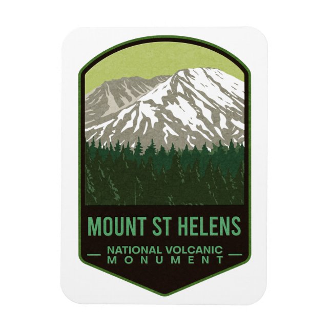 Mount Saint Helens National Volcanic Denkmal Magnet (Vertikal)