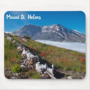 Mount Saint Helens Spring Flowers Mousepad