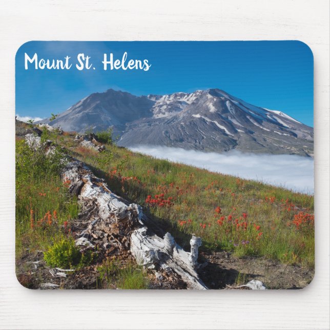 Mount Saint Helens Spring Flowers Mousepad (Vorne)