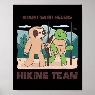 Mount Saint Helens Wandergruppe Kletterexpedition Poster