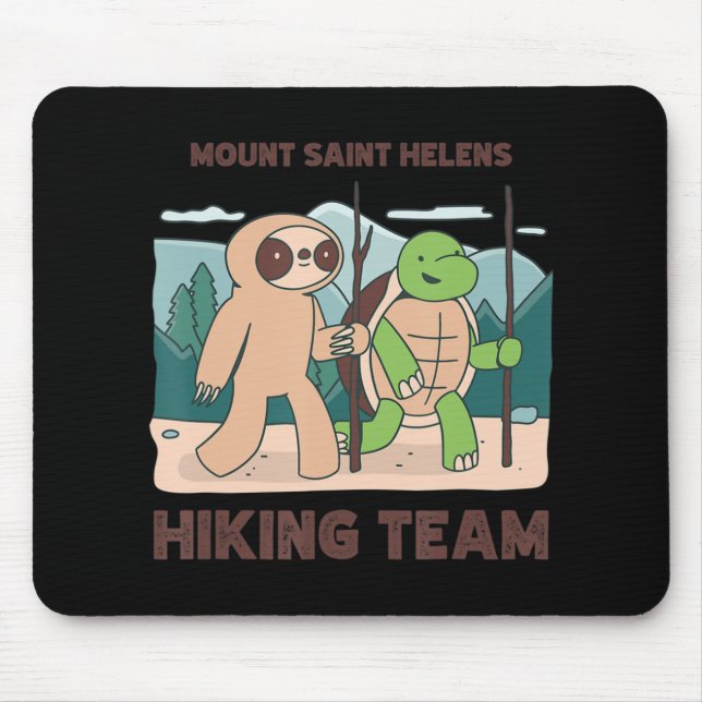 Mount Saint Helens Wanderteam Bergwanderung Expedi Mousepad (Vorne)