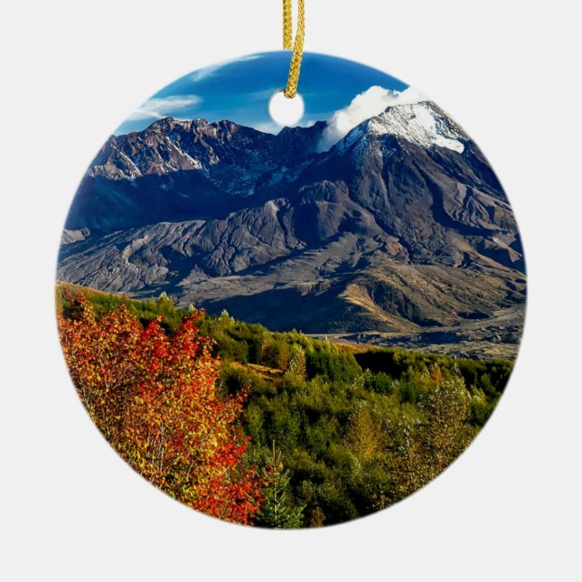 Mount Saint Helens, Washington Keramikornament (Vorne)
