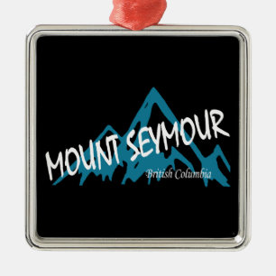 Mount Seymour Mountains Ornament Aus Metall