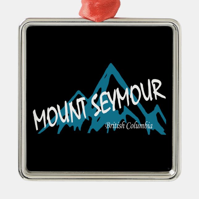 Mount Seymour Mountains Ornament Aus Metall (Vorne)
