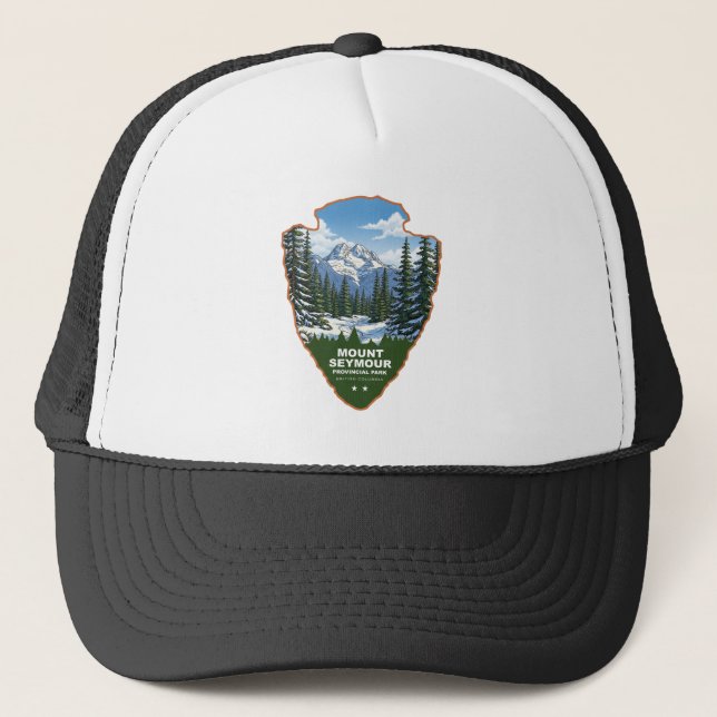 Mount Seymour Provincial Park Arrowhead Truckerkappe (Vorderseite)