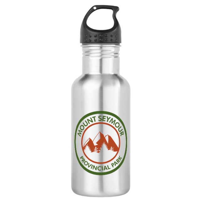 Mount Seymour Provincial Park Edelstahlflasche (Vorderseite)