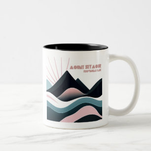 Mount Seymour Provincial Park Farbige Hügel Zweifarbige Tasse