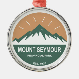 Mount Seymour Provincial Park in British Columbia Ornament Aus Metall