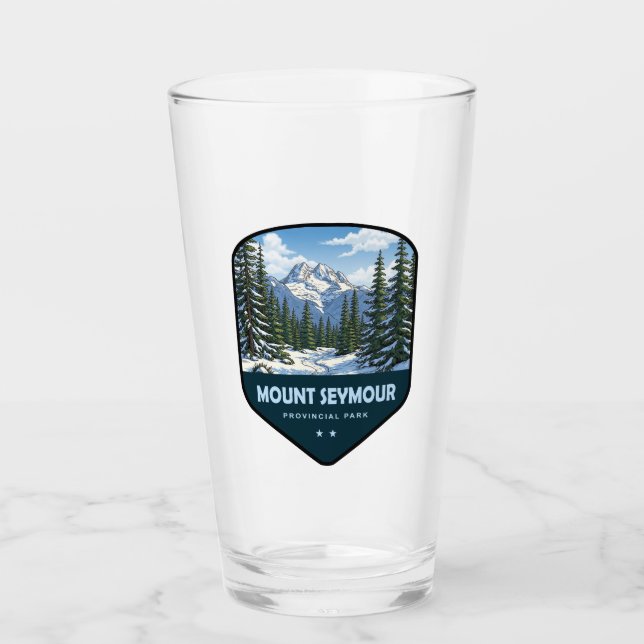 Mount Seymour Provincial Park Schild Glas (Vorderseite)