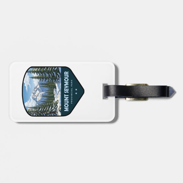 Mount Seymour Provincial Park Shield Gepäckanhänger (Rückseite horizontal)