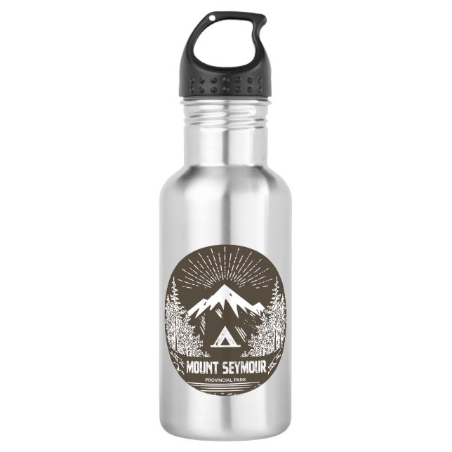 Mount Seymour Provincialpark Edelstahlflasche (Vorderseite)