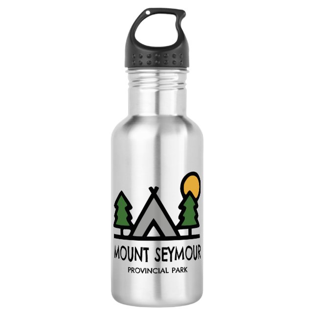 Mount Seymour Provincialpark Edelstahlflasche (Vorderseite)